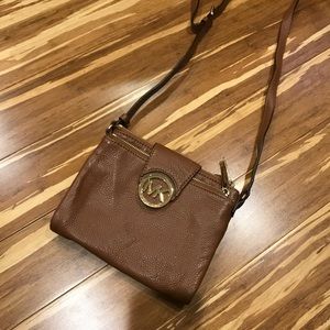Cognac Michael Kors Shoulder Bag